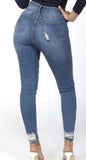 Luxe | Destructed Skinny Denim Jeans