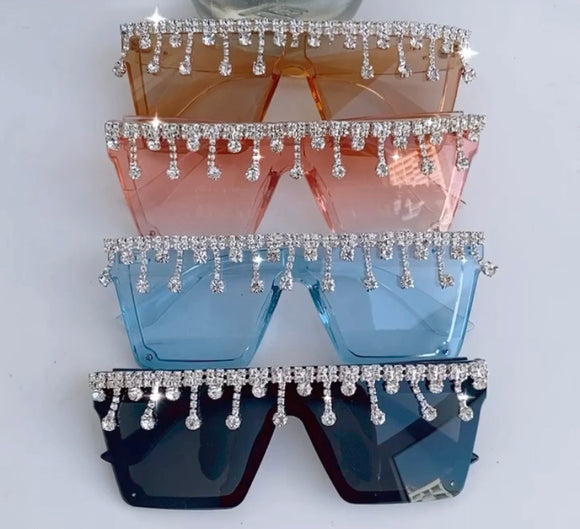 “Diamonds Dancing”| Rhinestone Sunglasses