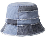 Patchwork Denim Bucket hat