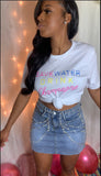 "$ave Water Drink Champagne" Graphic Tee